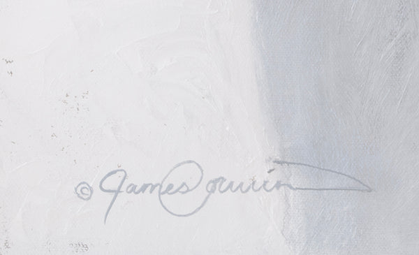 Big bison wildlife art by artist James Corwin as a limited edition canvas print featuring a buffalo with contemporary background and neutral colors.