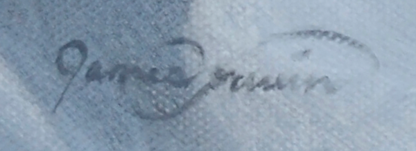 A portrait of an american bison oil painting western art print by wildlife artist James Corwin.