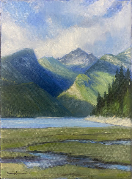Lake Como - Oil on Canvas