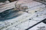 Western Moose Bed Quilt Set with 2 Pillow Shams