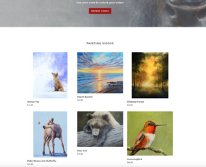 Fine Art Kit Video Code - Unlock Instructional Step by Step Painting Tutorials