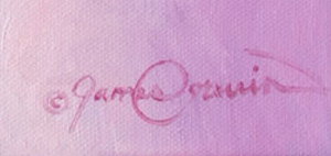 A canvas print depicting big mountain whitefish mountain resort in a snowy downtown scene at sunset under Christmas lights. Whitefish Montana painting by wildlife artist James Corwin.