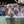 moose in water splashing eating seaweed turtle and perch fish swim away wildlife art by james corwin painting