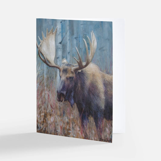 Fall Moose Notecard