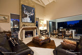 kudu african wildlife print hanging in home