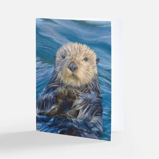 Süßer Otter Notecard